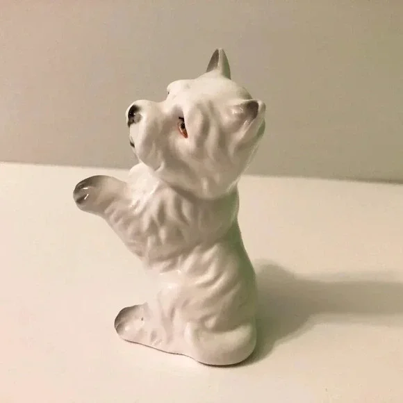 Vintage Miniature Scottish Terrier Dog Puppy Dog Figurine Bone  China Taiwan - Picture 2 of 9